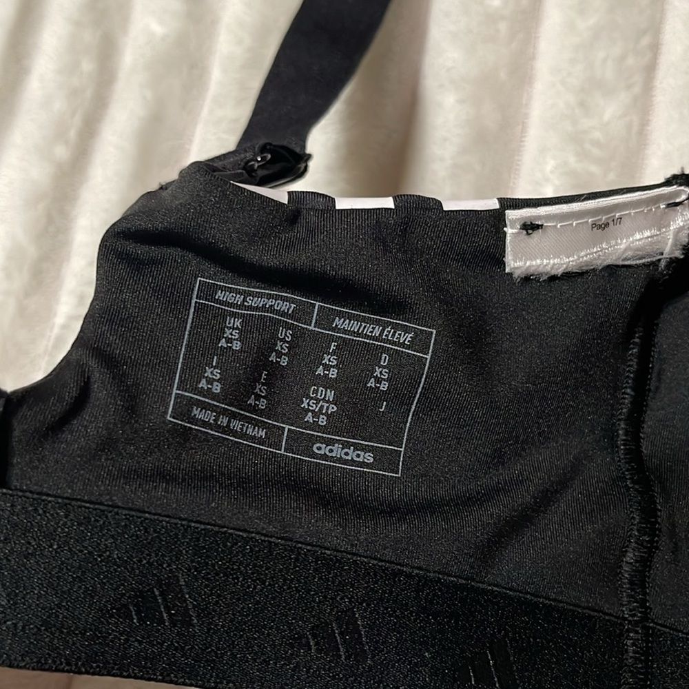 Adidas High Support Bra | Size XS - Picture 7 of 8